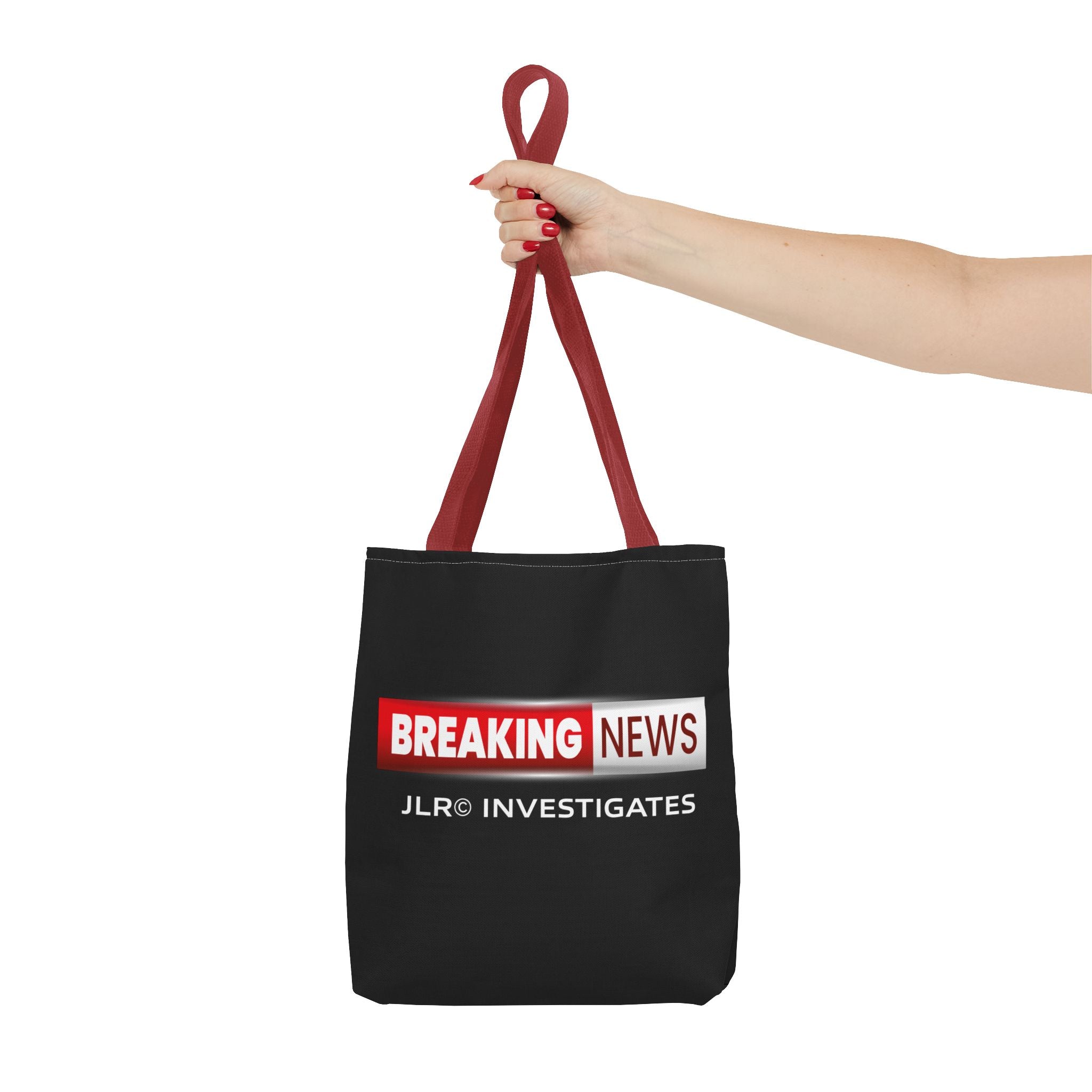 Breaking News Tote Bag — JLR© Investigates Logo Tote