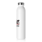 White JLR© Investigates water bottle, 20 oz capacity.