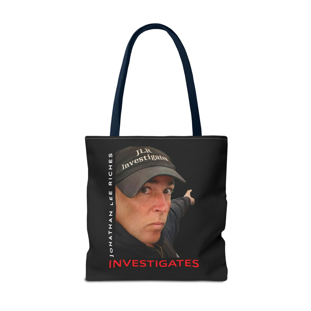 Jonathan Lee Riches Investigates Tote Bag — Investigative Podcast Host Photo Tote