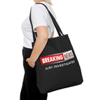 Breaking News Tote Bag — JLR© Investigates Logo Tote