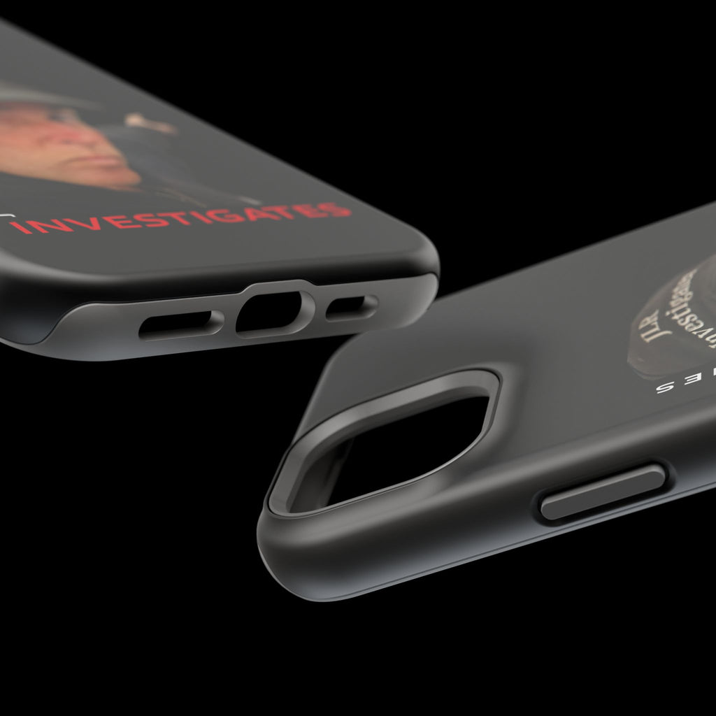 Phone Case — 'JLR© Investigates' Magnetic Impact-Resistant Case with Jonathan Lee Riches Portrait