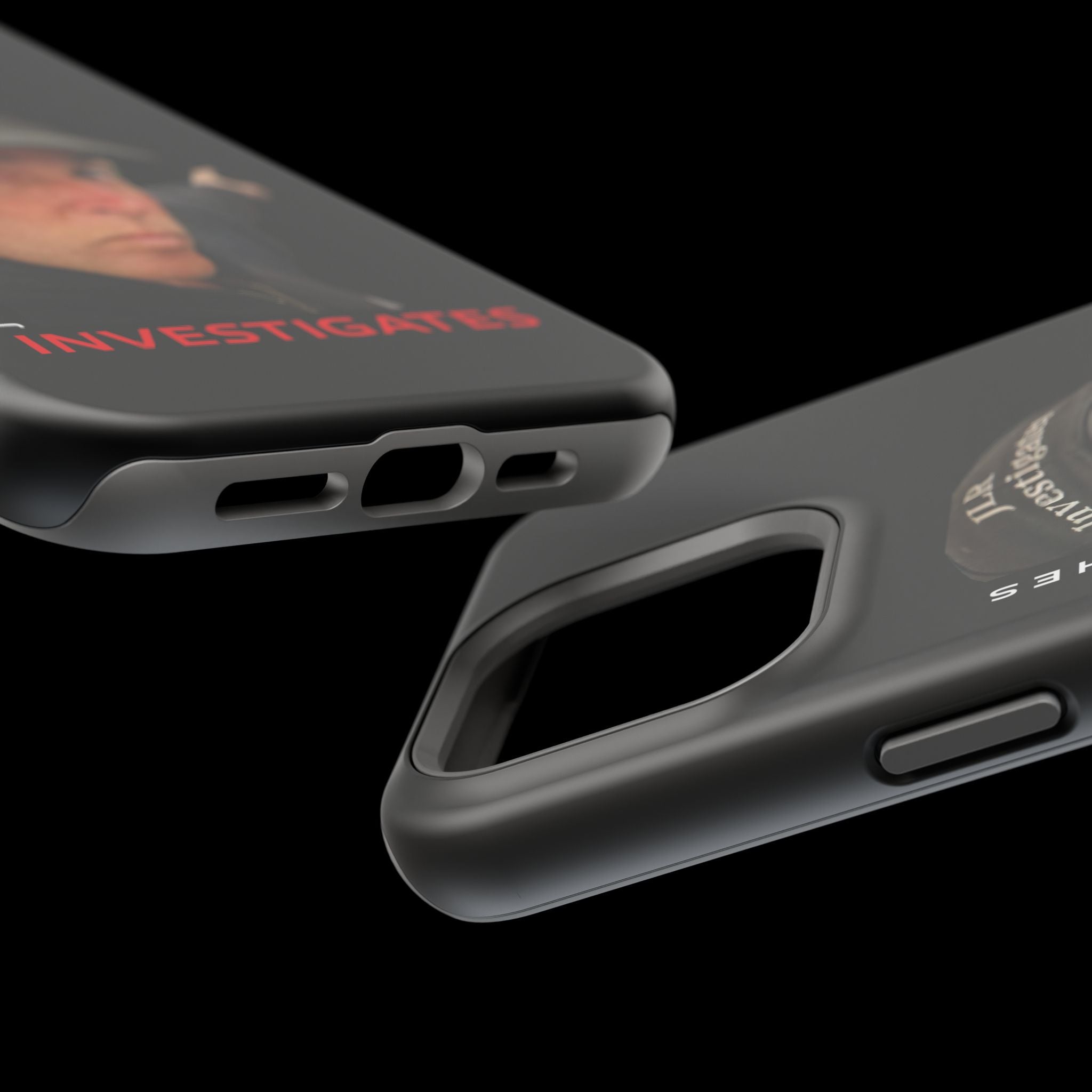 Phone Case — 'JLR© Investigates' Magnetic Impact-Resistant Case with Jonathan Lee Riches Portrait
