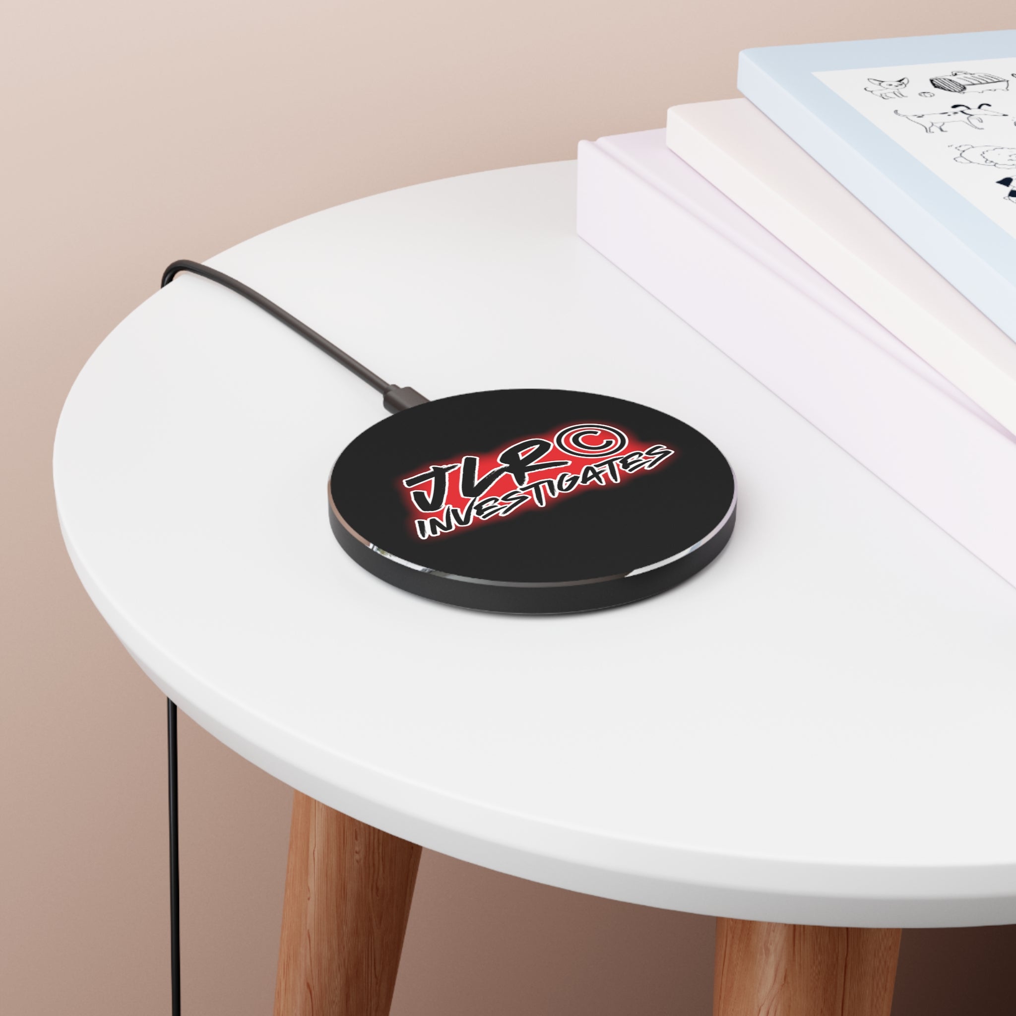 Wireless Charger — JLR© Investigates Logo Fast Wireless Charging Pad