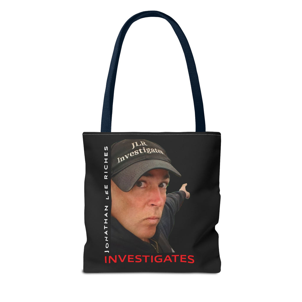 Jonathan Lee Riches Investigates Tote Bag — Investigative Podcast Host Photo Tote