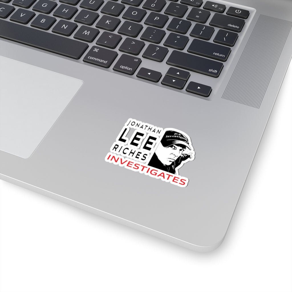 Jonathan Lee Riches Investigates Sticker — Kiss-Cut Laptop Decal