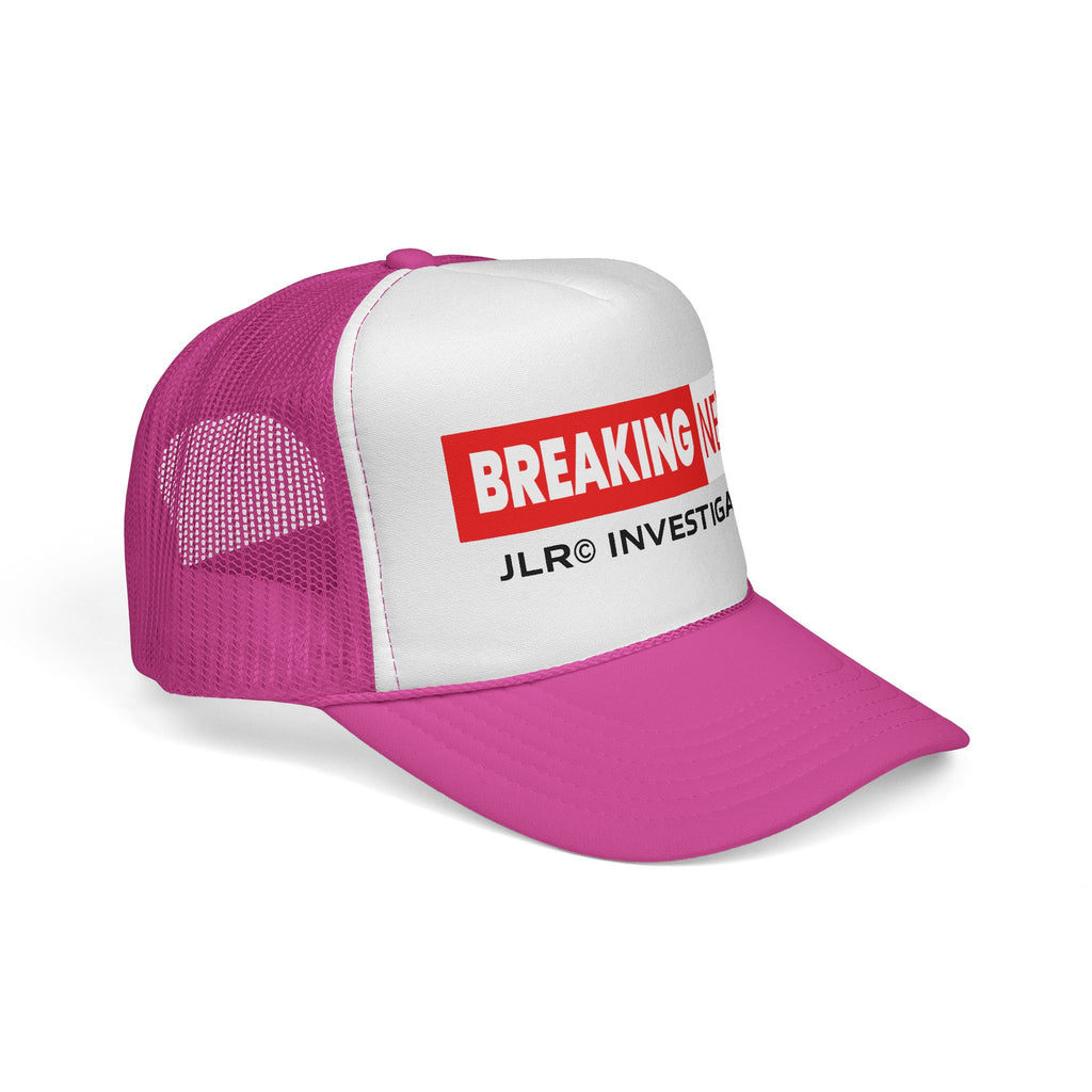 Trucker Cap — "Breaking News: JLR© Investigates Retro Mesh Hat