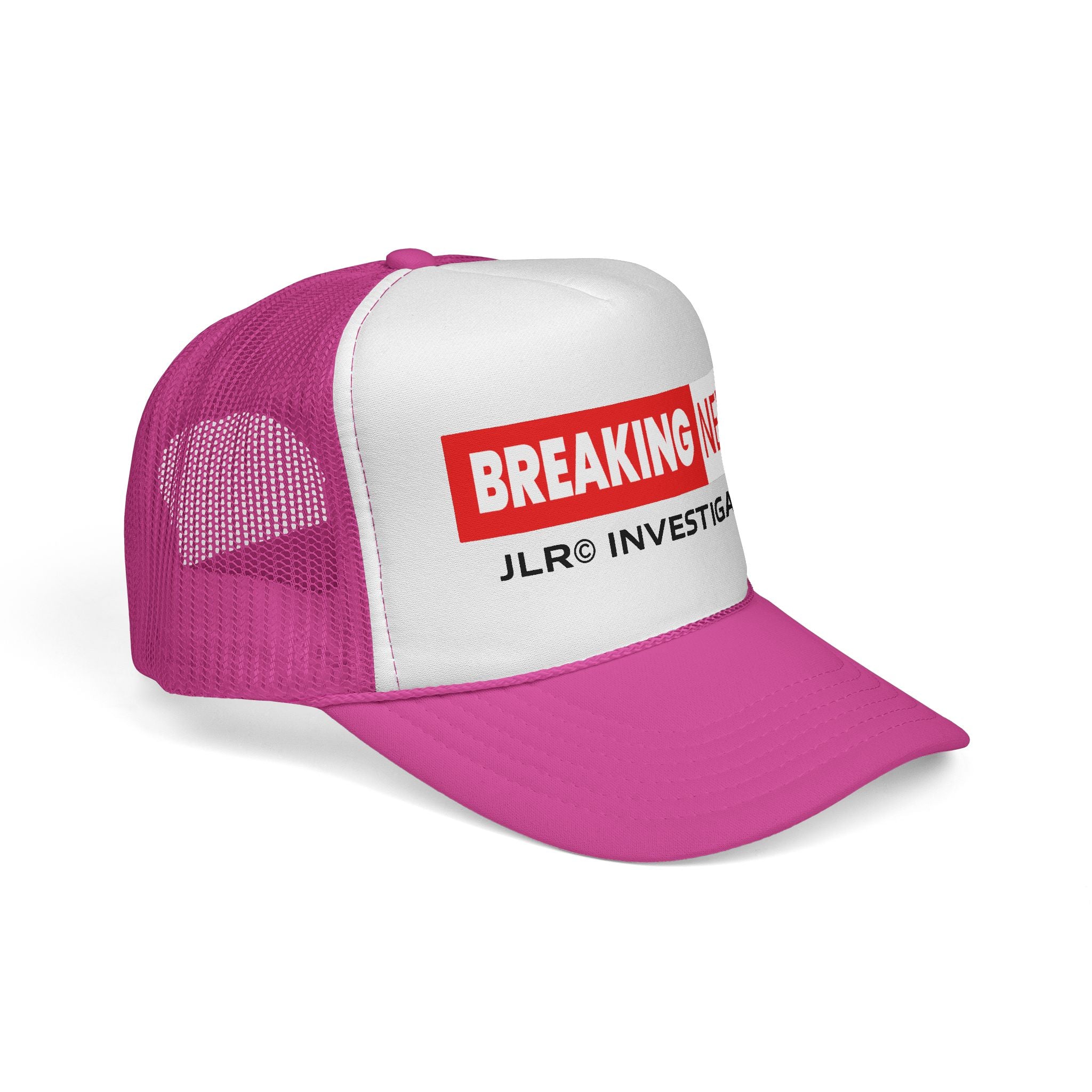Trucker Cap — "Breaking News: JLR© Investigates Retro Mesh Hat