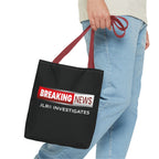 Breaking News Tote Bag — JLR© Investigates Logo Tote