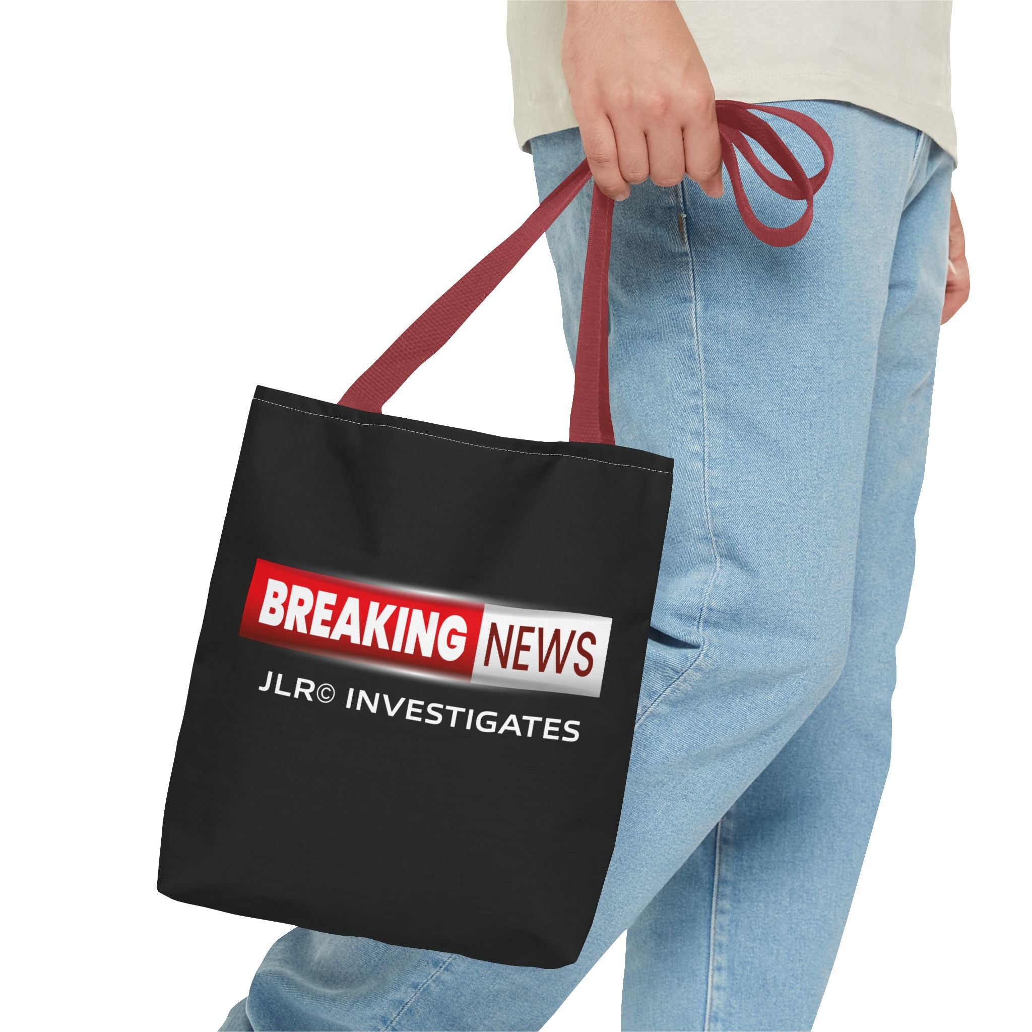 Breaking News Tote Bag — JLR© Investigates Logo Tote