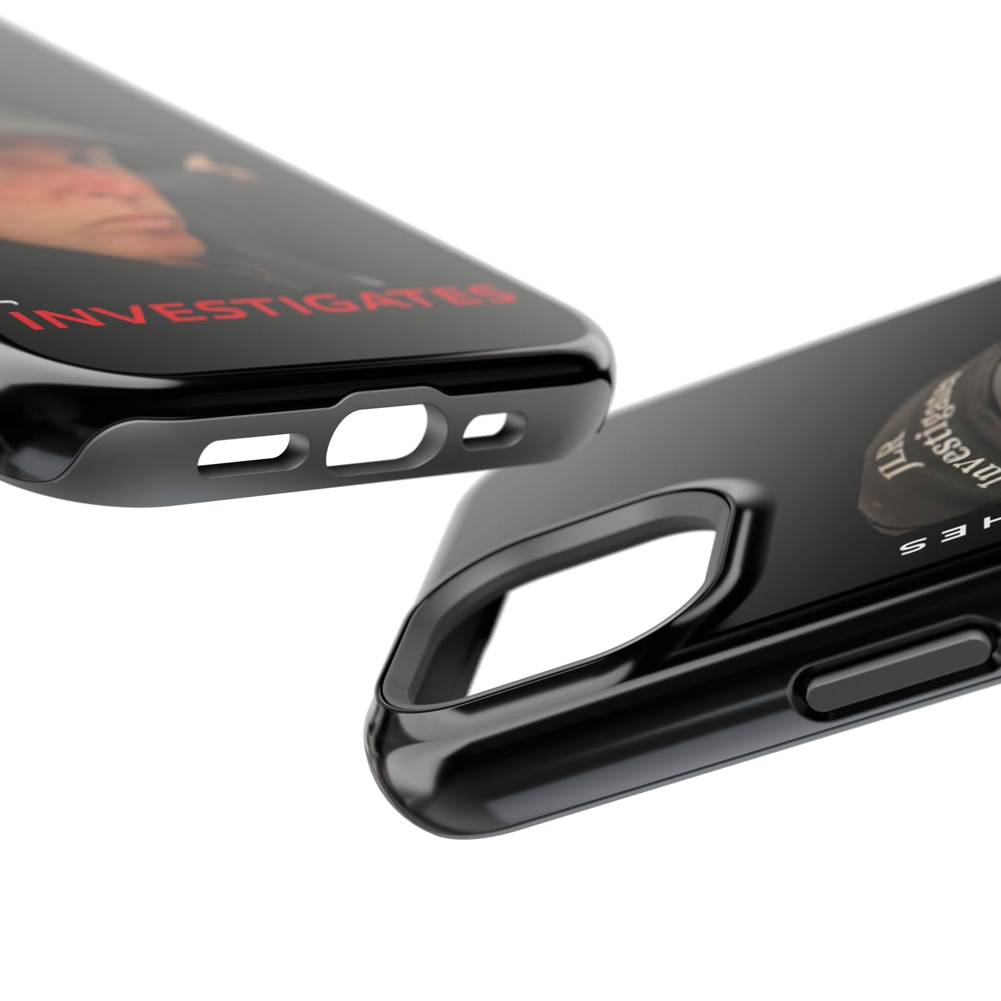 Phone Case — 'JLR© Investigates' Magnetic Impact-Resistant Case with Jonathan Lee Riches Portrait