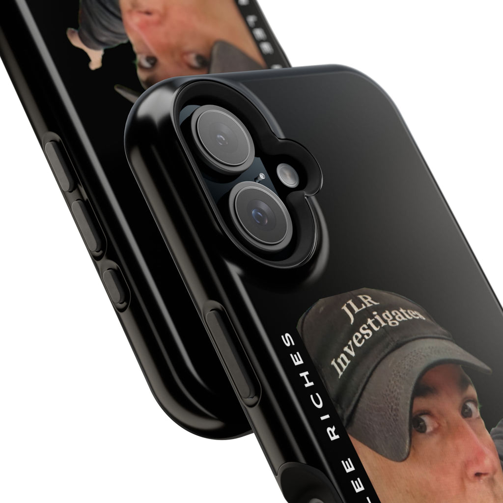 Phone Case — 'JLR© Investigates' Magnetic Impact-Resistant Case with Jonathan Lee Riches Portrait