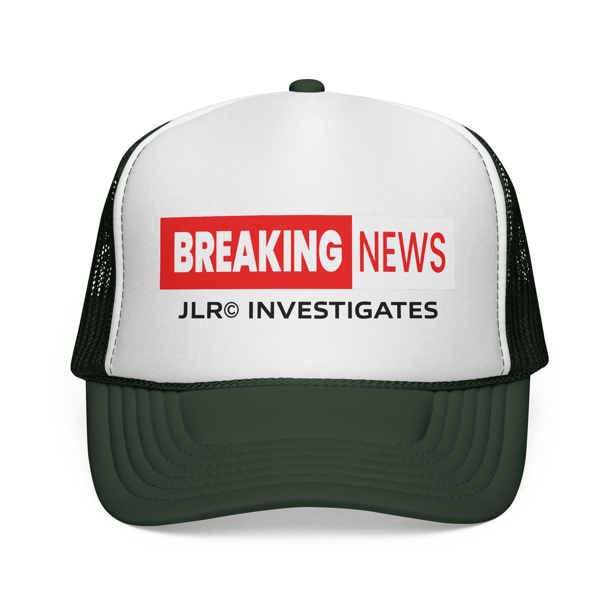 Trucker Cap — "Breaking News: JLR© Investigates Retro Mesh Hat