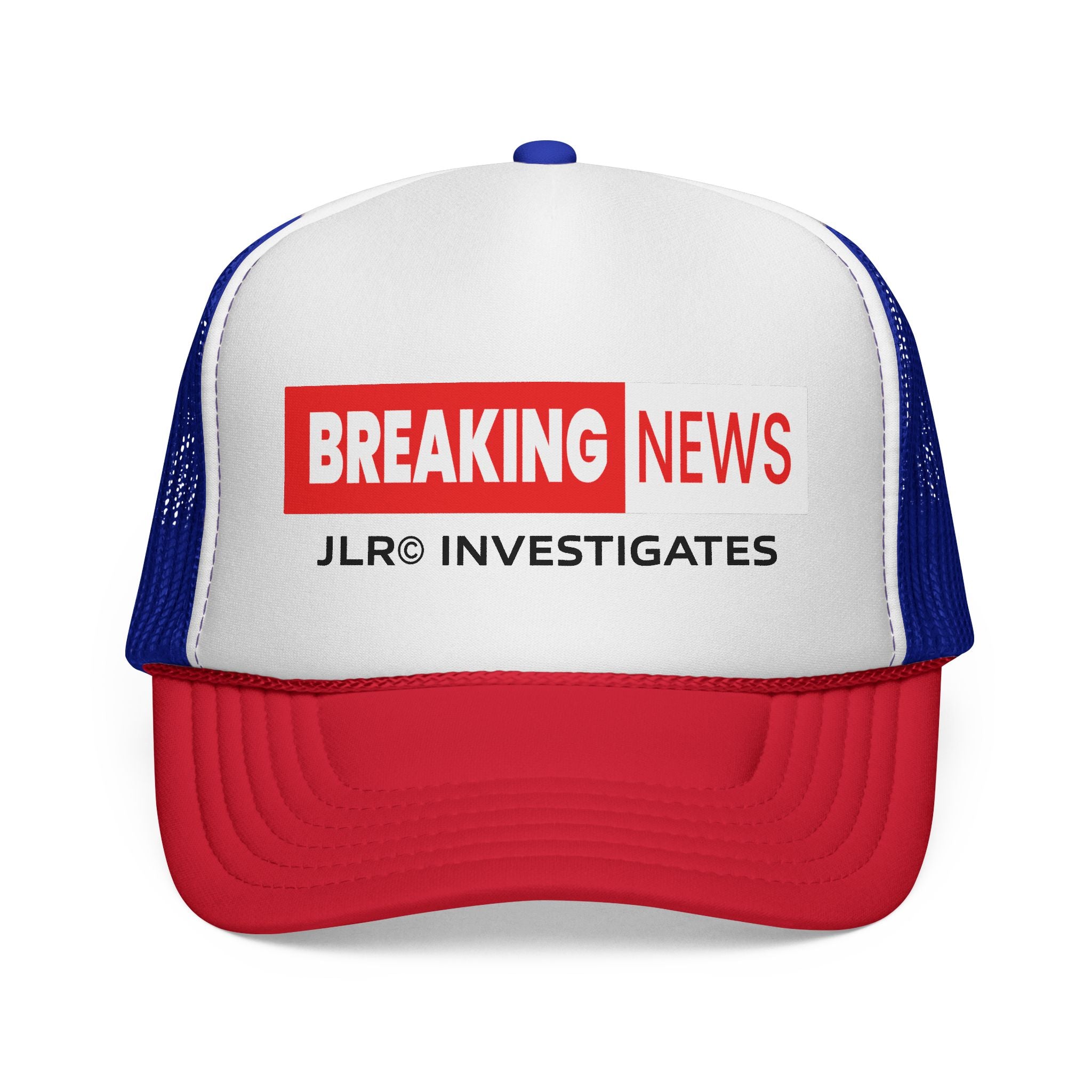 Trucker Cap — "Breaking News: JLR© Investigates Retro Mesh Hat