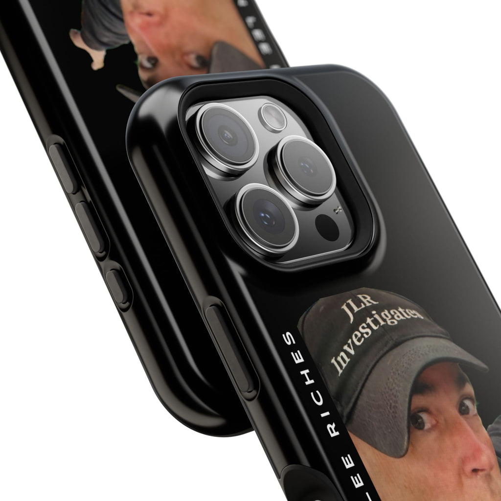 Phone Case — 'JLR© Investigates' Magnetic Impact-Resistant Case with Jonathan Lee Riches Portrait