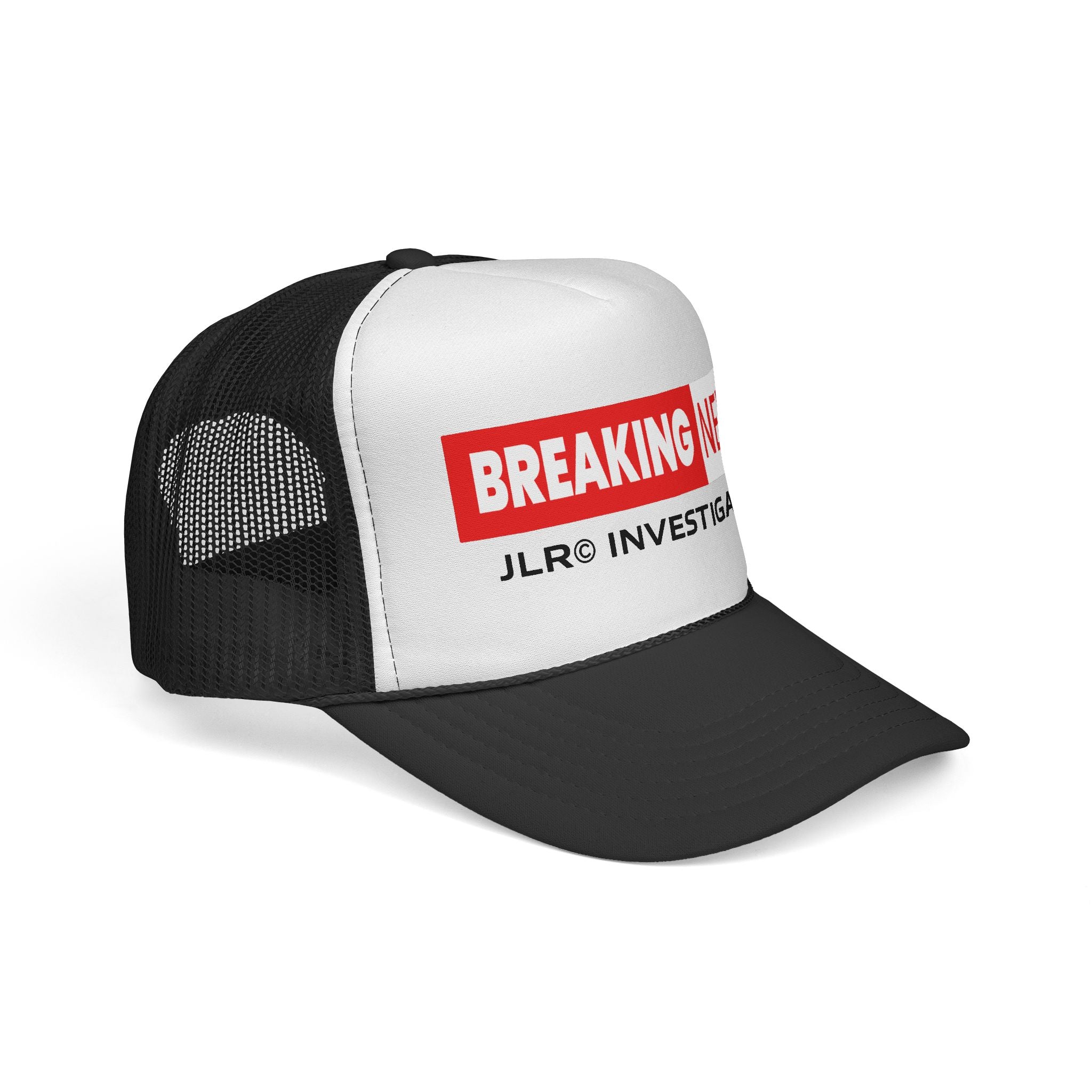 Trucker Cap — "Breaking News: JLR© Investigates Retro Mesh Hat