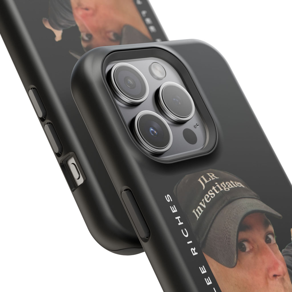 Phone Case — 'JLR© Investigates' Magnetic Impact-Resistant Case with Jonathan Lee Riches Portrait