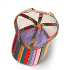 Back view of JLR© Investigates Women's Mesh-Back Cap showing striped patterned mesh and snapback closure