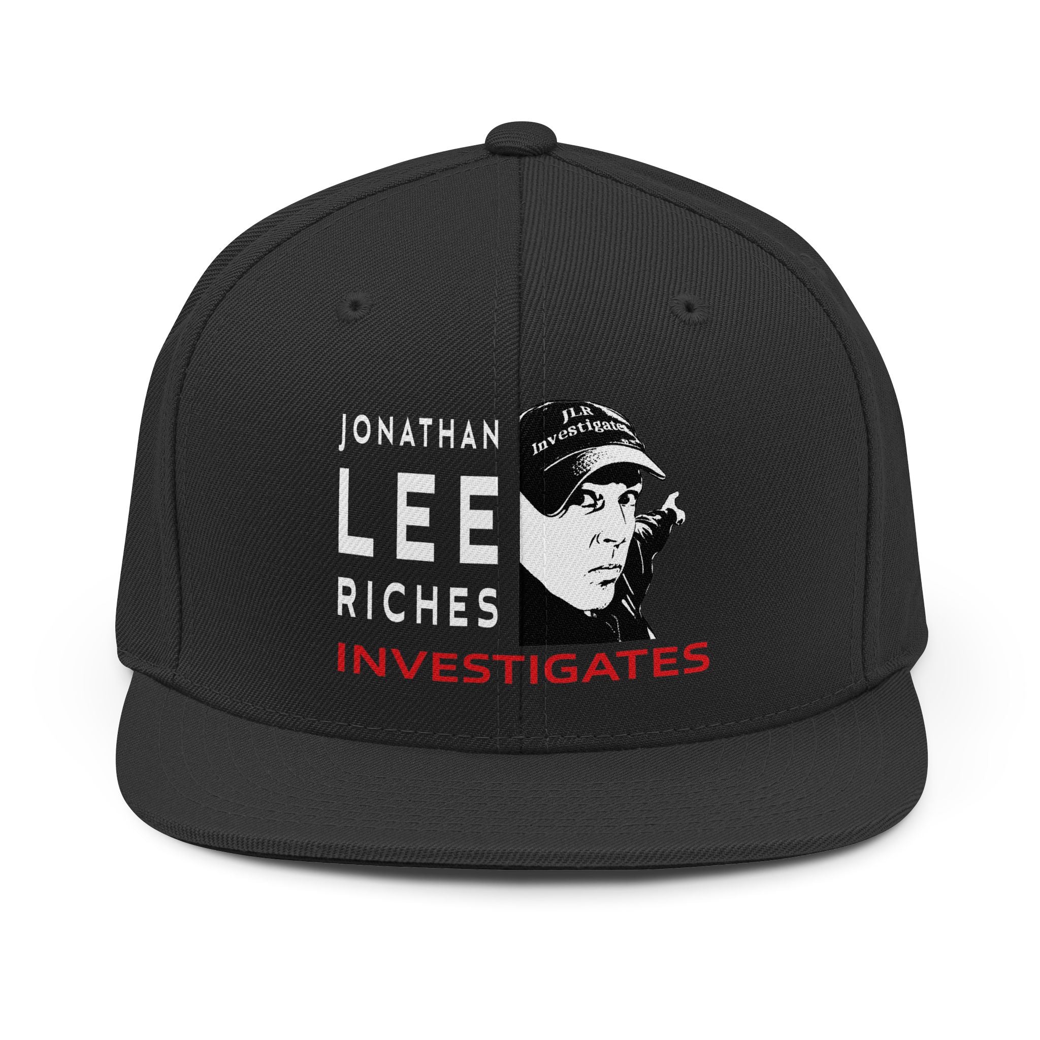 Snapback Hat — "Jonathan Lee Riches Investigates" Logo Cap