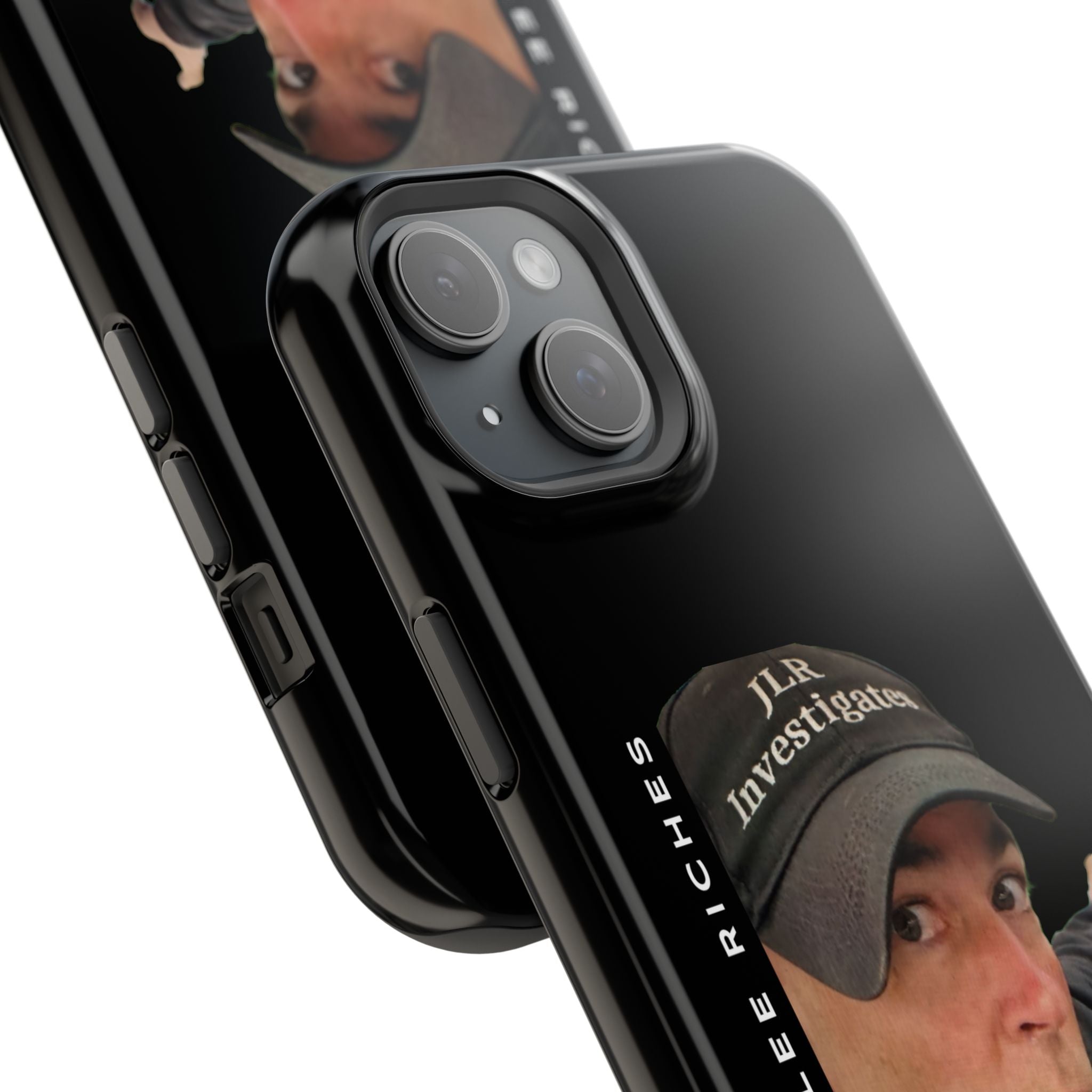 Phone Case — 'JLR© Investigates' Magnetic Impact-Resistant Case with Jonathan Lee Riches Portrait