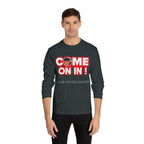 Long Sleeve T-Shirt — "Come On In!" JLR© Investigates Graphic
