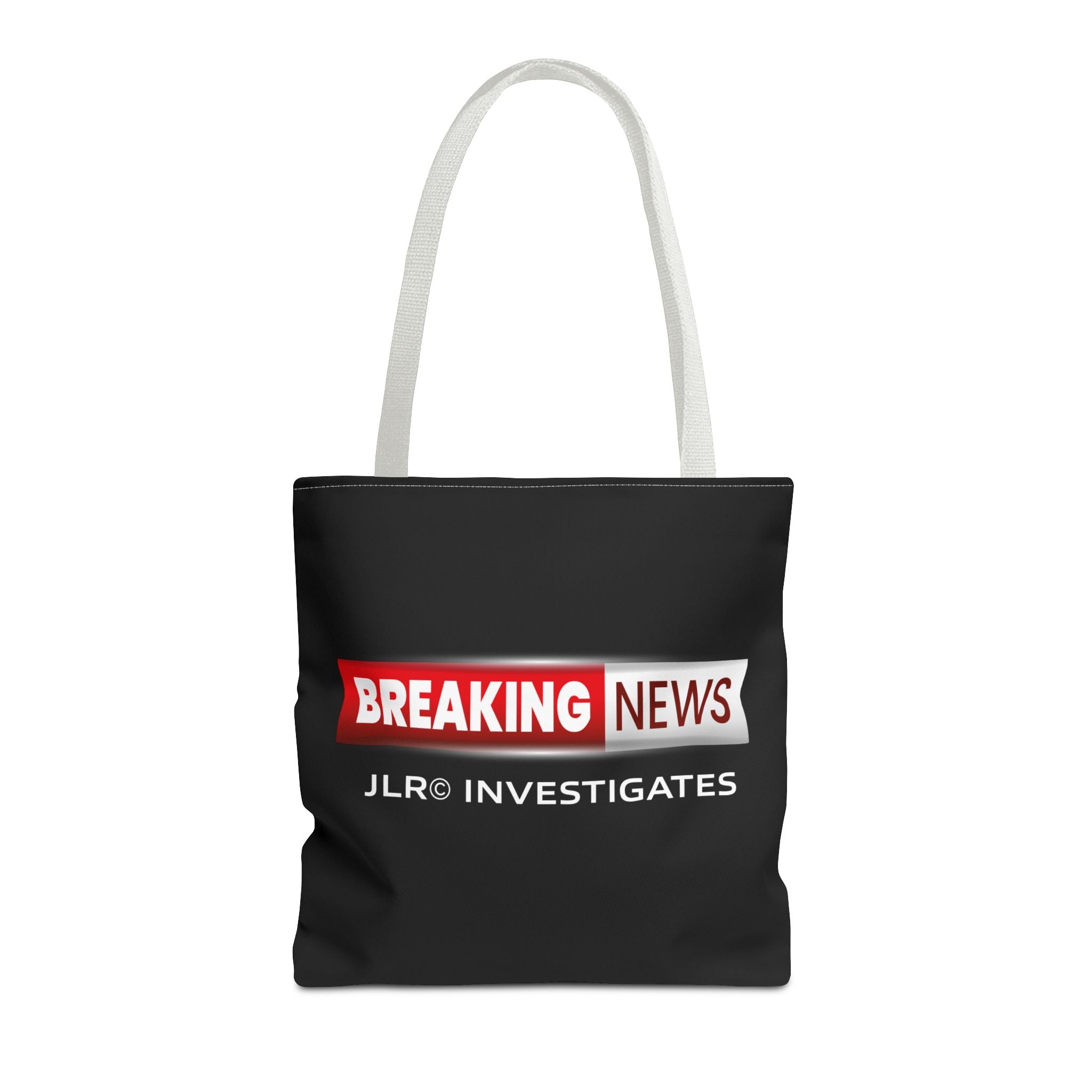 Breaking News Tote Bag — JLR© Investigates Logo Tote