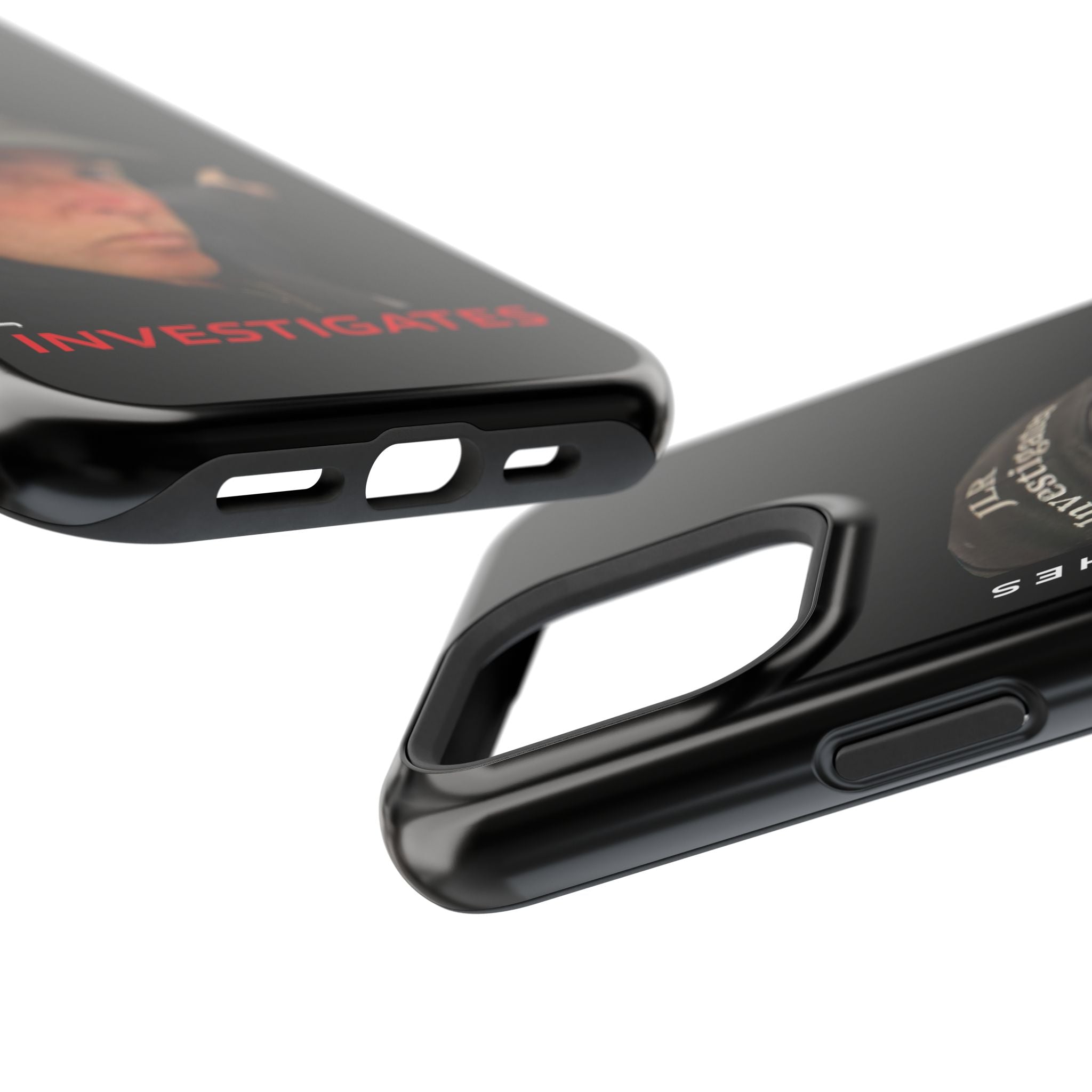 Phone Case — 'JLR© Investigates' Magnetic Impact-Resistant Case with Jonathan Lee Riches Portrait