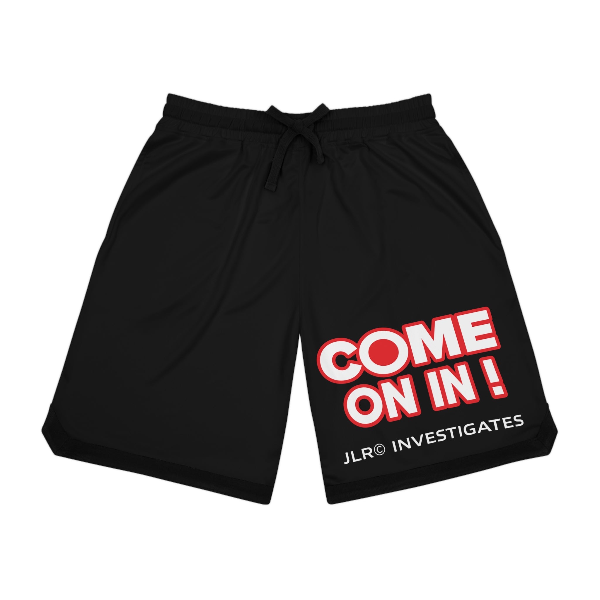 Come On In! JLR© Investigates Basketball Rib Shorts (AOP)