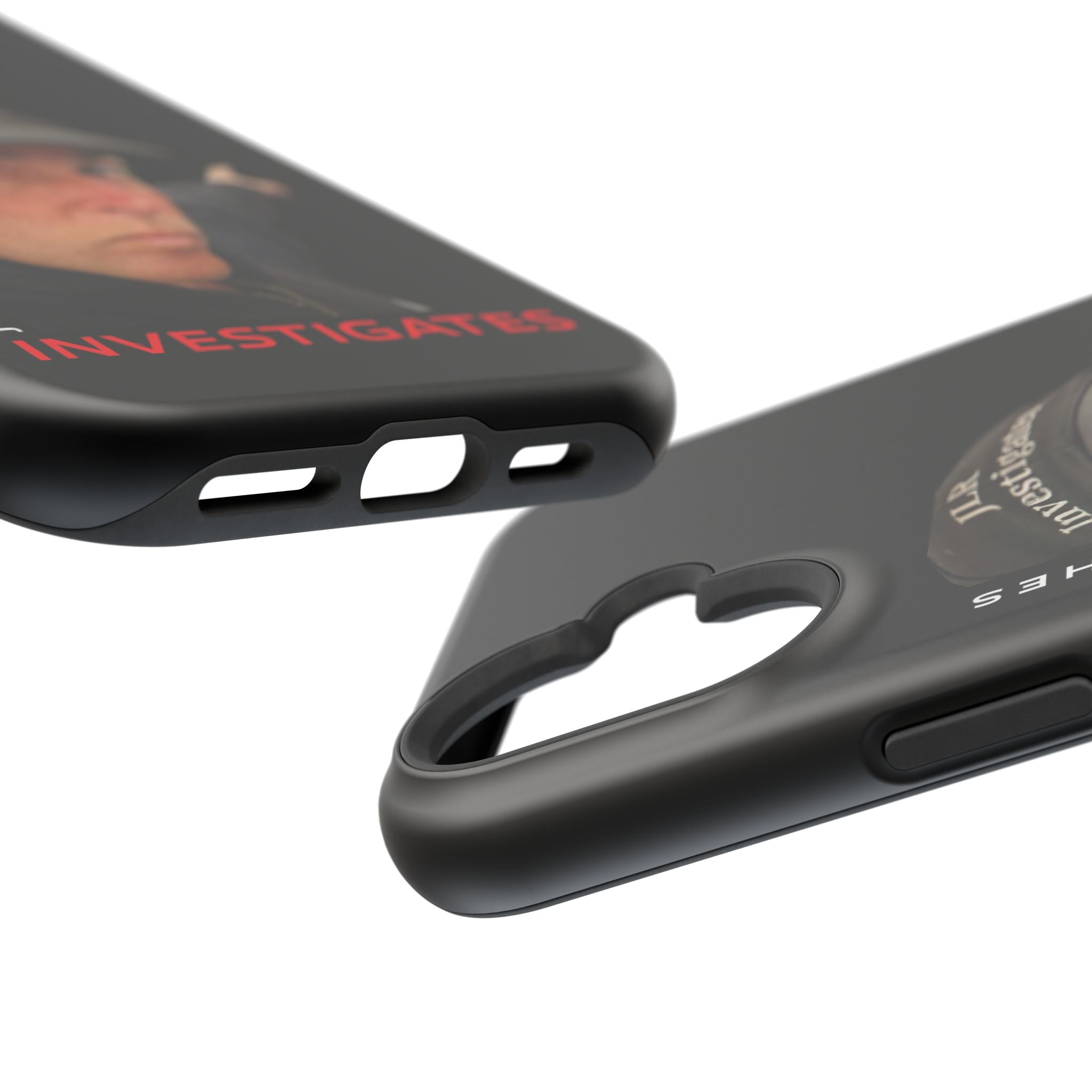 Phone Case — 'JLR© Investigates' Magnetic Impact-Resistant Case with Jonathan Lee Riches Portrait