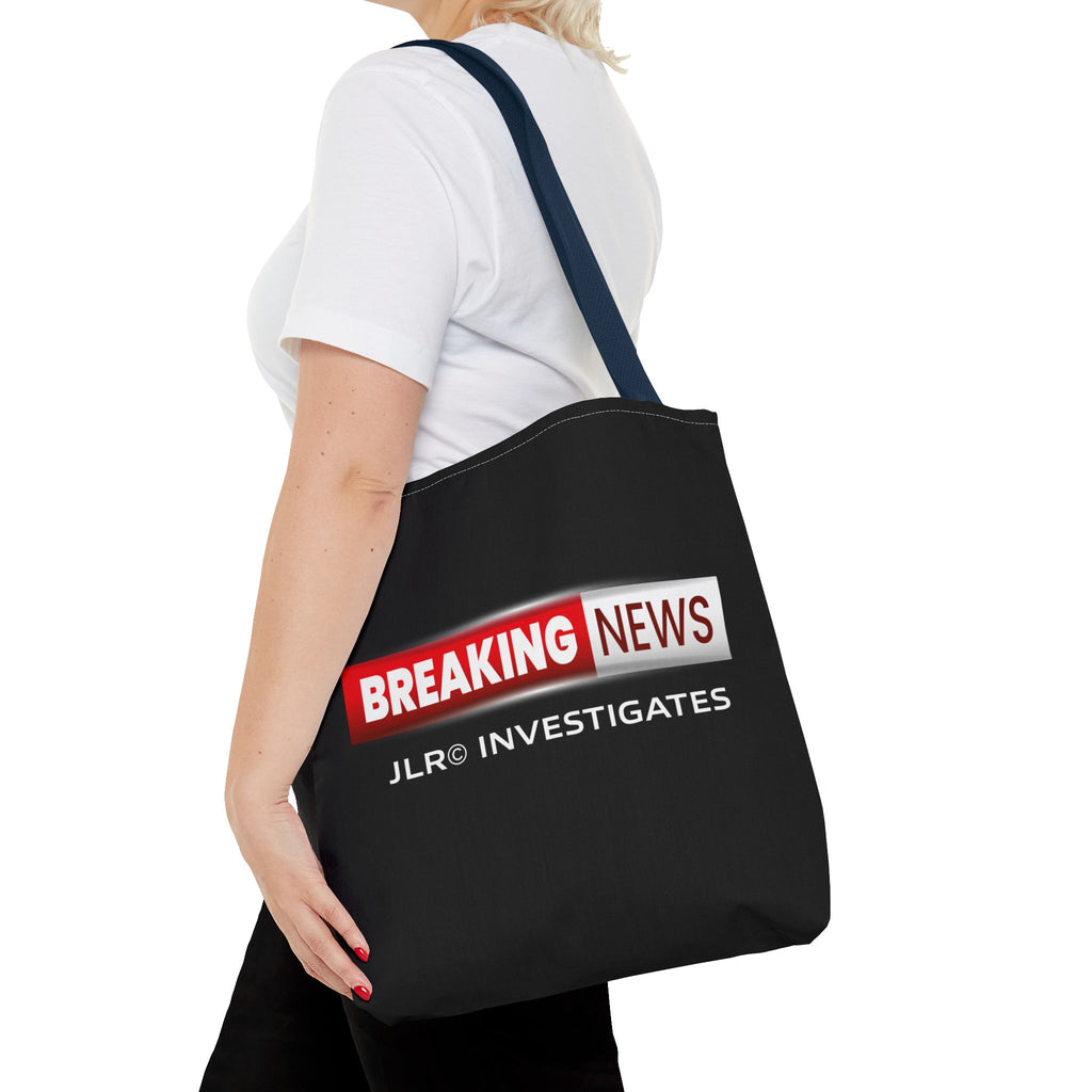 Breaking News Tote Bag — JLR© Investigates Logo Tote