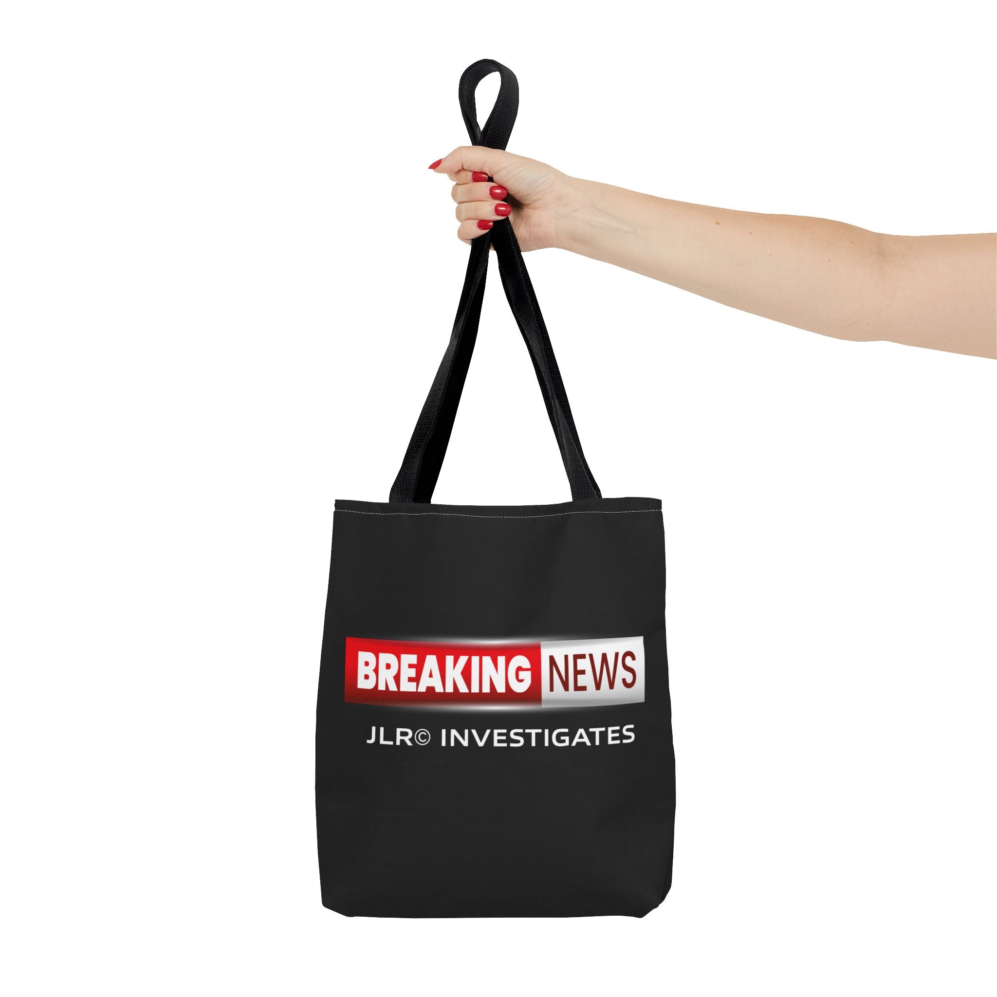 Breaking News Tote Bag — JLR© Investigates Logo Tote