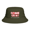 Bucket Hat — "COME ON IN! JLR© Investigates" Retro Investigative Logo