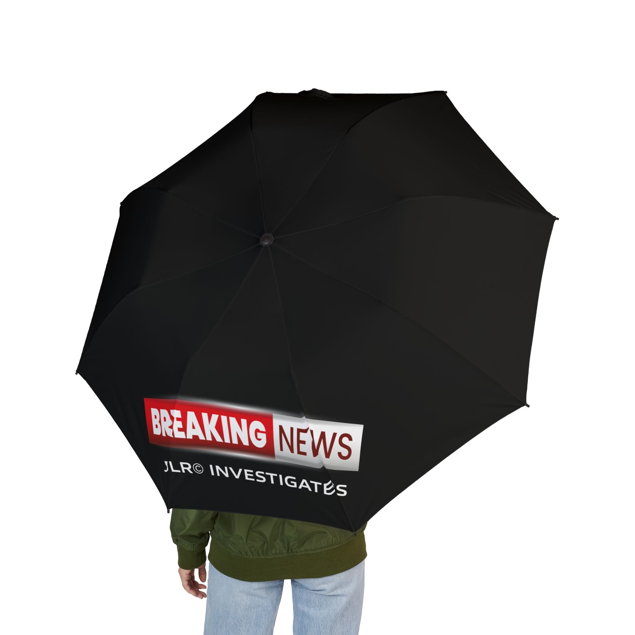 Breaking News JLR© Investigates Foldable Umbrella — Compact Semi-Automatic Rain Umbrella