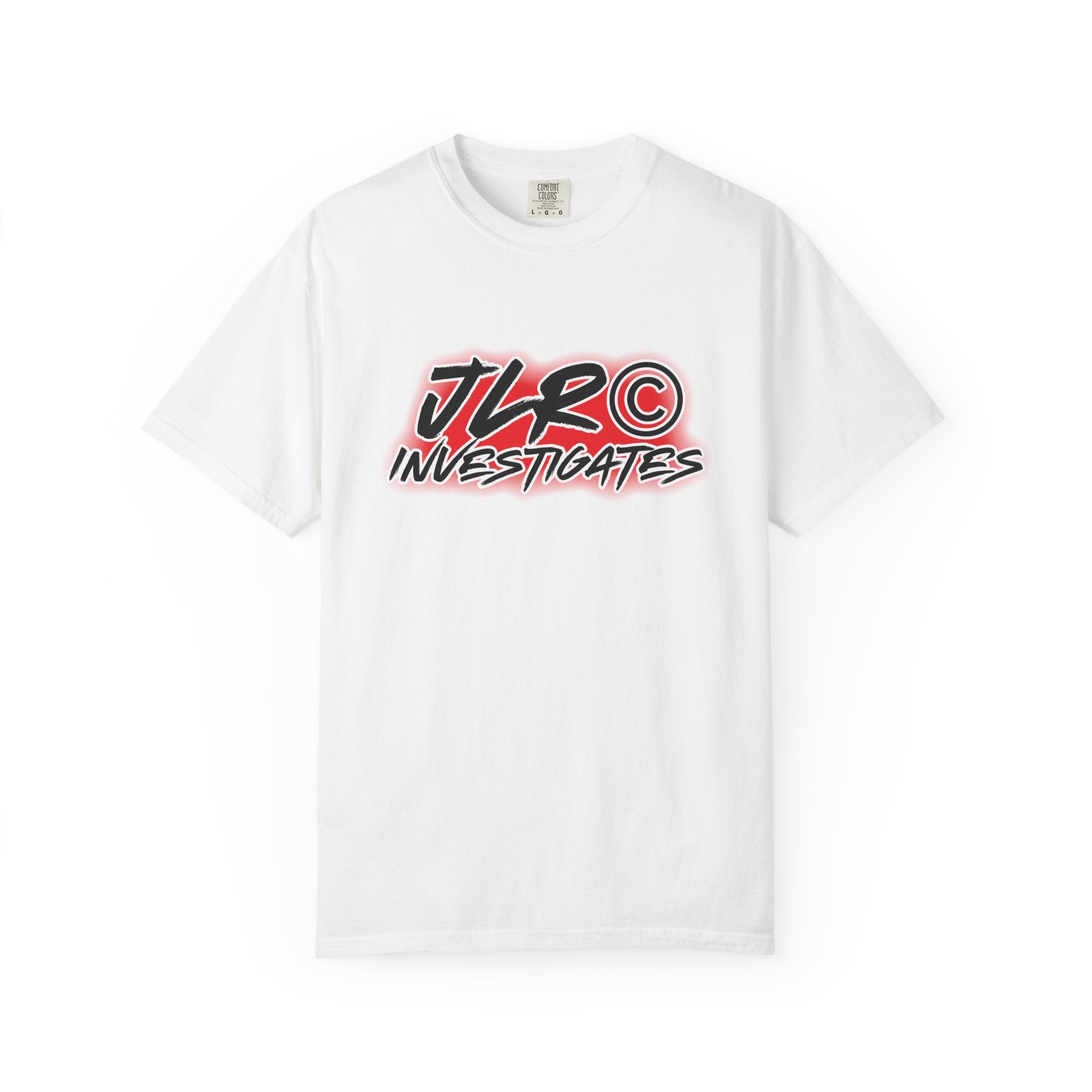 JLR© Investigates T-Shirt — Graphic Logo Tee
