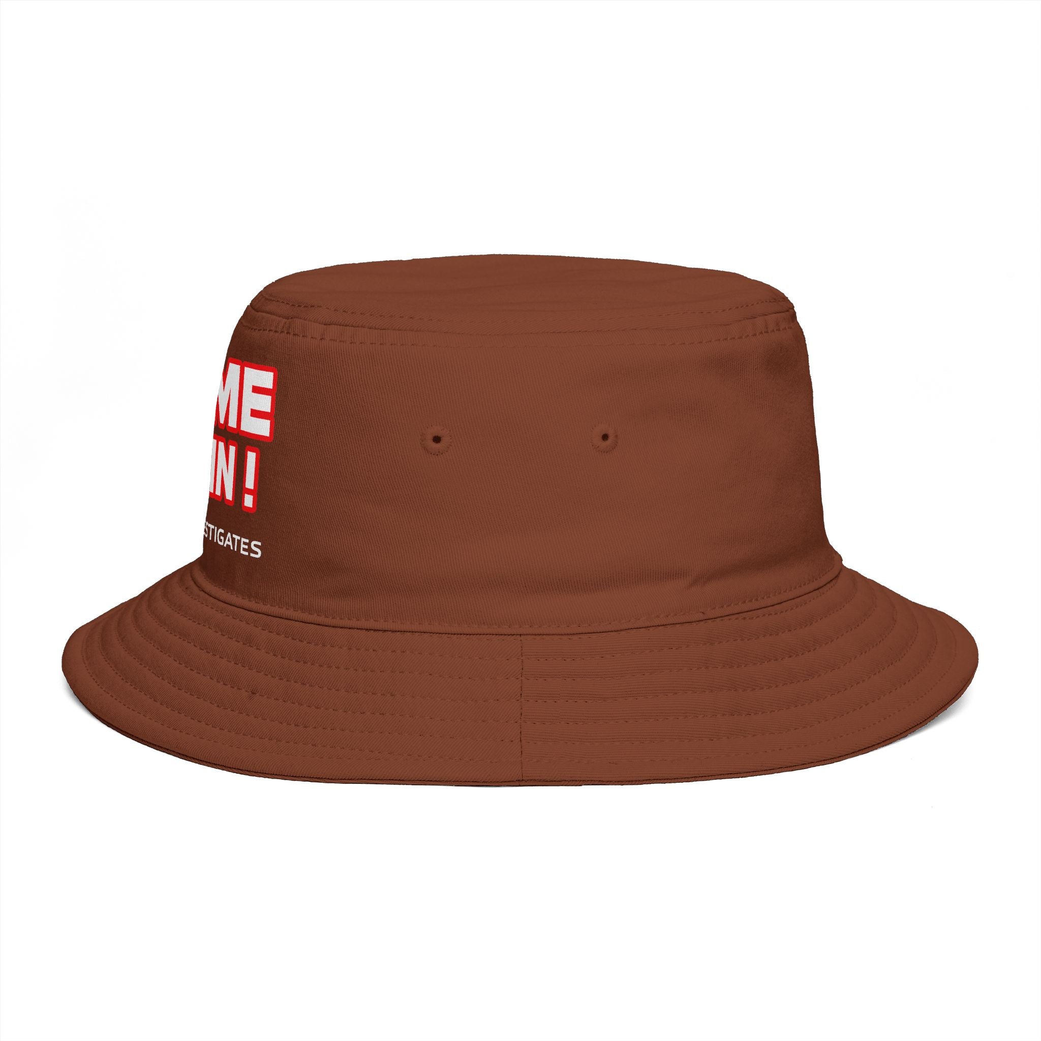Bucket Hat — "COME ON IN! JLR© Investigates" Retro Investigative Logo