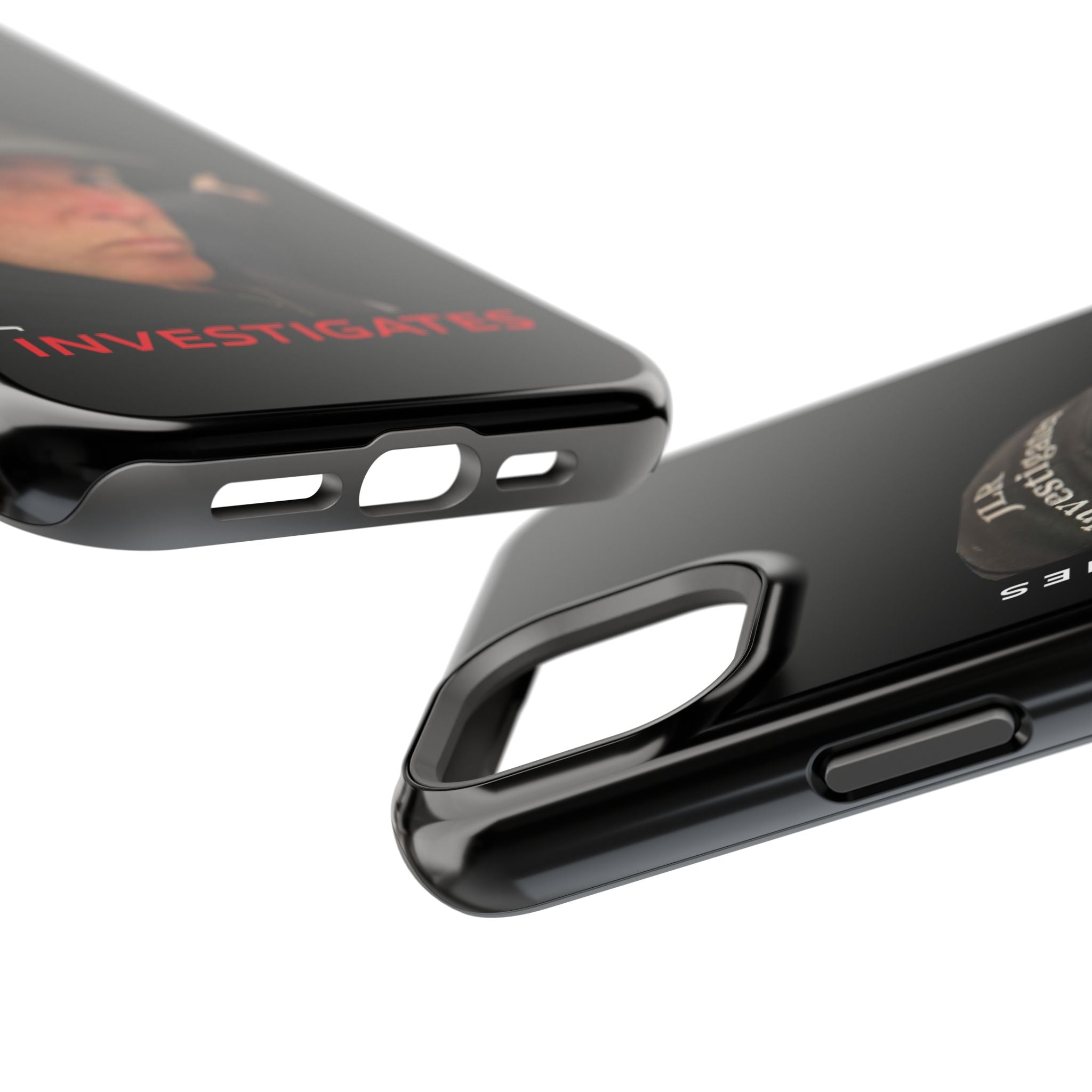 Phone Case — 'JLR© Investigates' Magnetic Impact-Resistant Case with Jonathan Lee Riches Portrait
