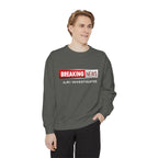 Sweatshirt — "BREAKING NEWS" JLR© Investigates Graphic Crewneck