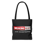 Breaking News Tote Bag — JLR© Investigates Logo Tote