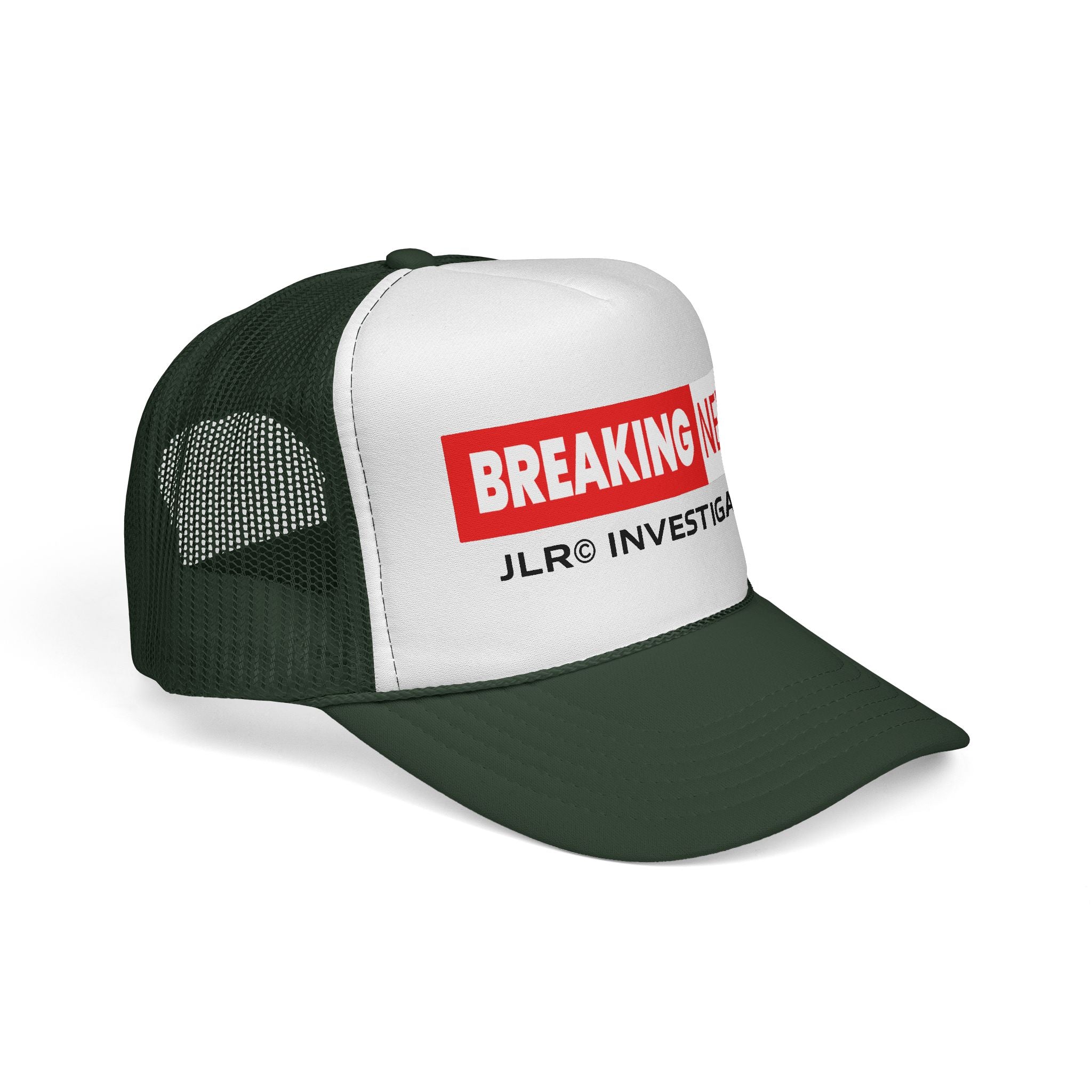 Trucker Cap — "Breaking News: JLR© Investigates Retro Mesh Hat