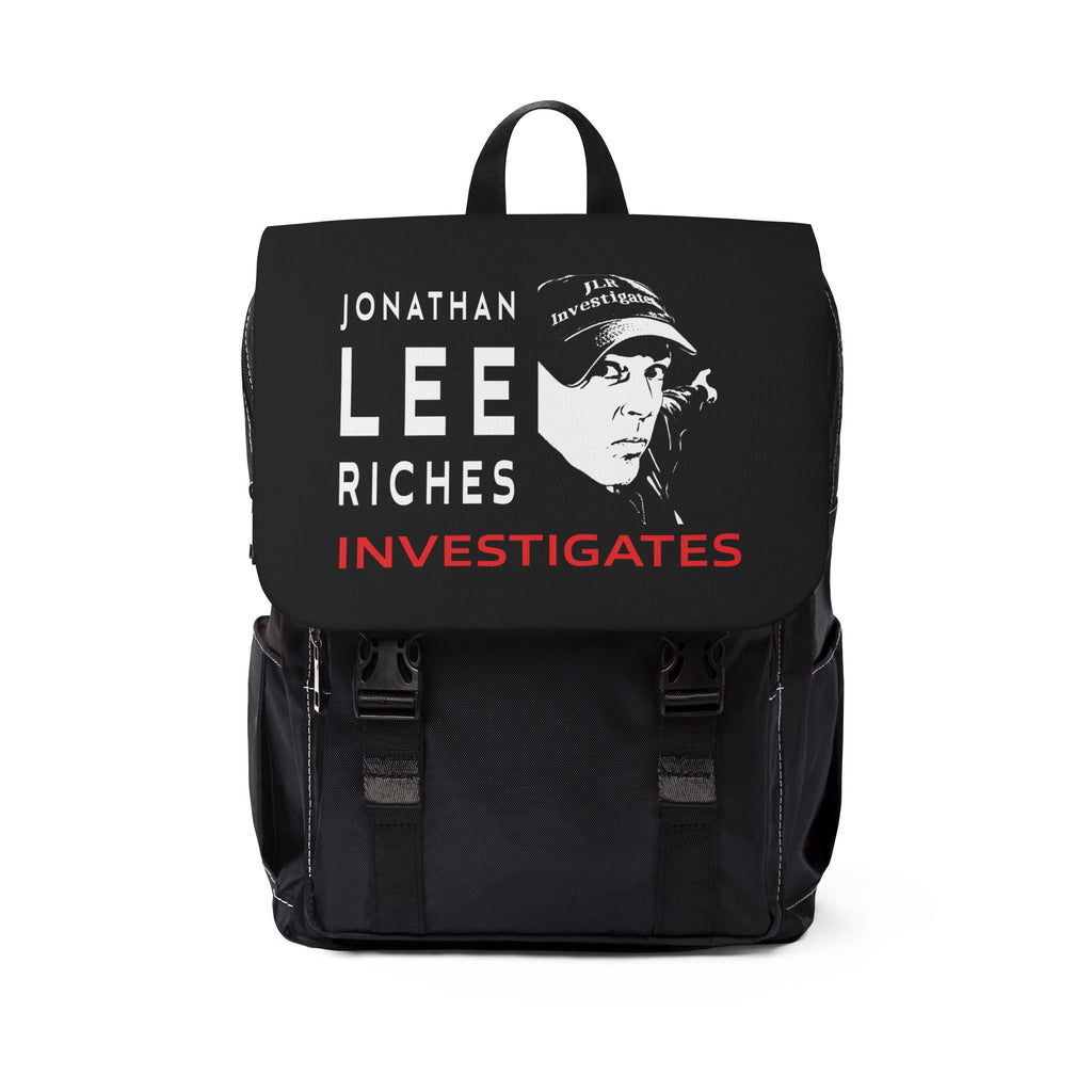 Backpack — Jonathan Lee Riches Investigates Graphic Laptop Backpack