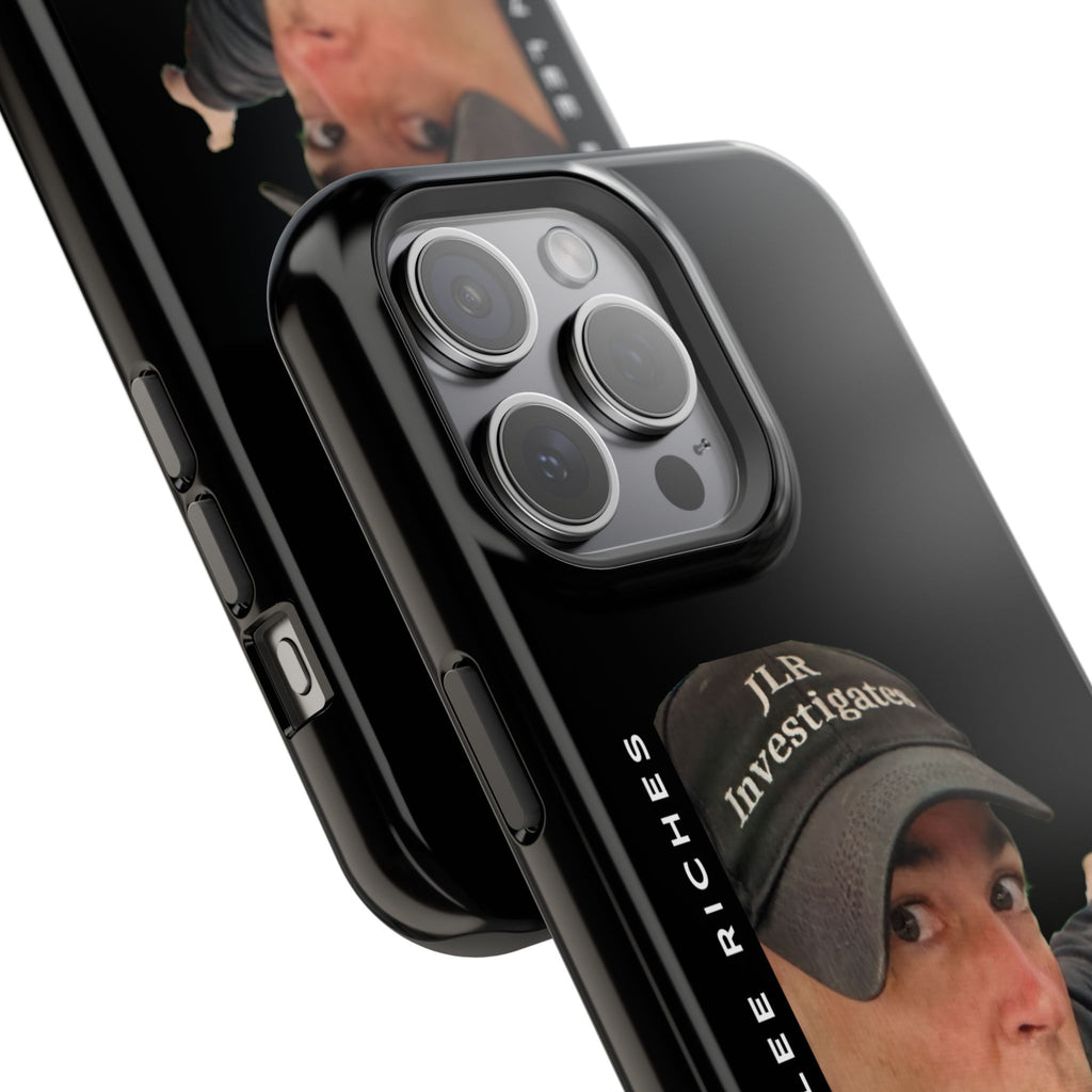 Phone Case — 'JLR© Investigates' Magnetic Impact-Resistant Case with Jonathan Lee Riches Portrait