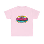Pink Whackadoodle Wednesday graphic t-shirt — JLR Investigates unisex bold retro tee