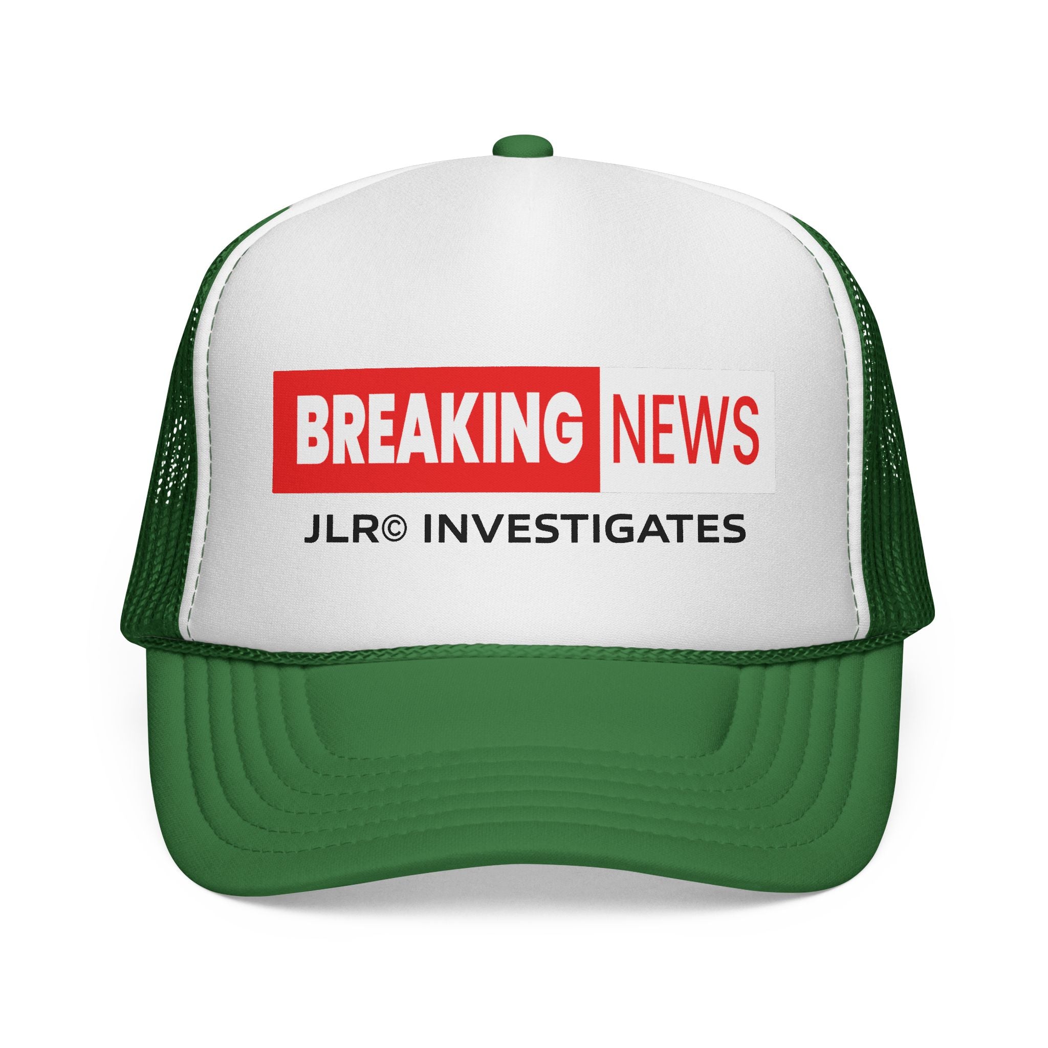 Trucker Cap — "Breaking News: JLR© Investigates Retro Mesh Hat