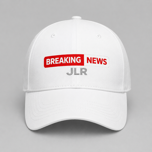 Breaking News! JLR© Investigates Baseball Hat in white — front view