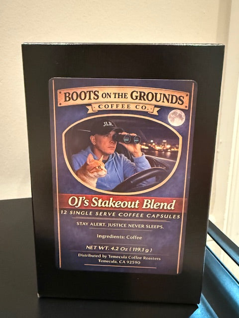 Stakeout Blend single serve coffee capsules 12-pack — bold medium roast, compatible with Keurig — JLR Investigates