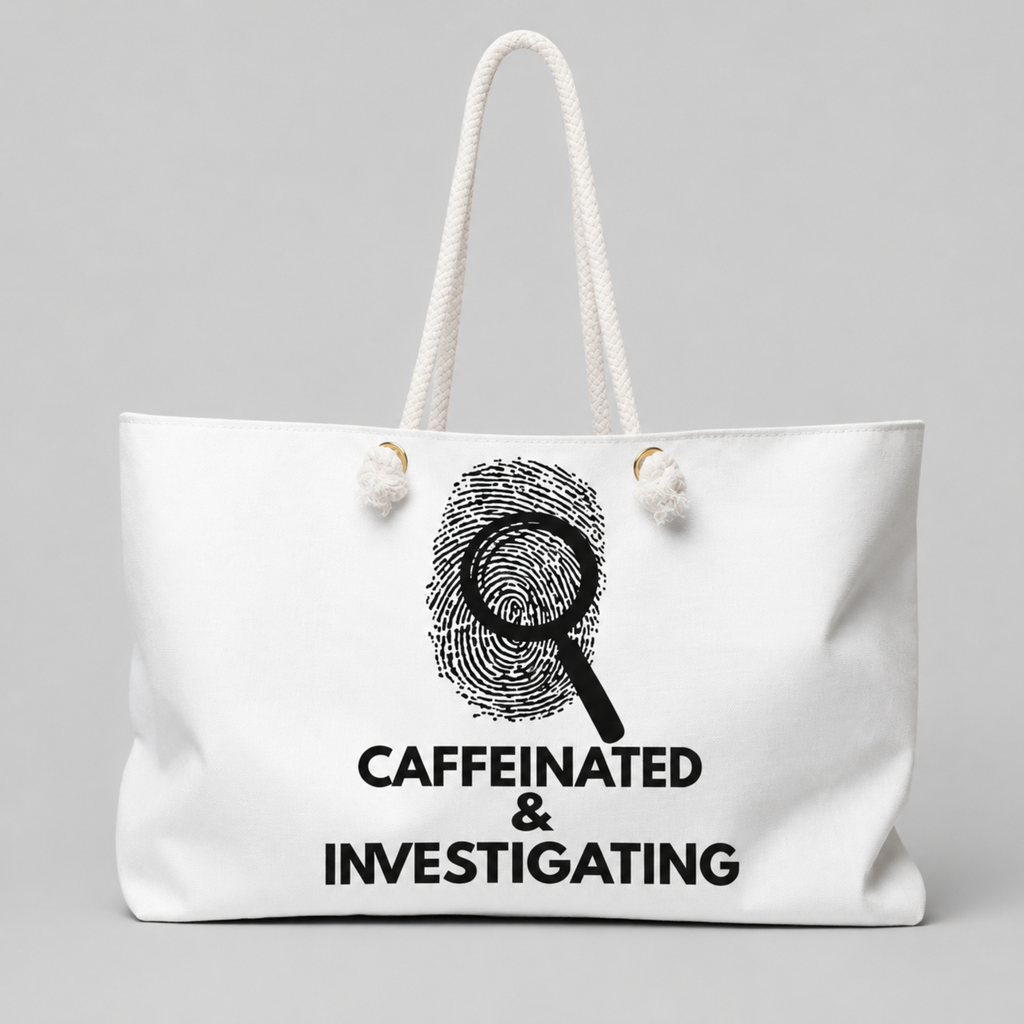 Caffeinated & Investigating Weekender Bag