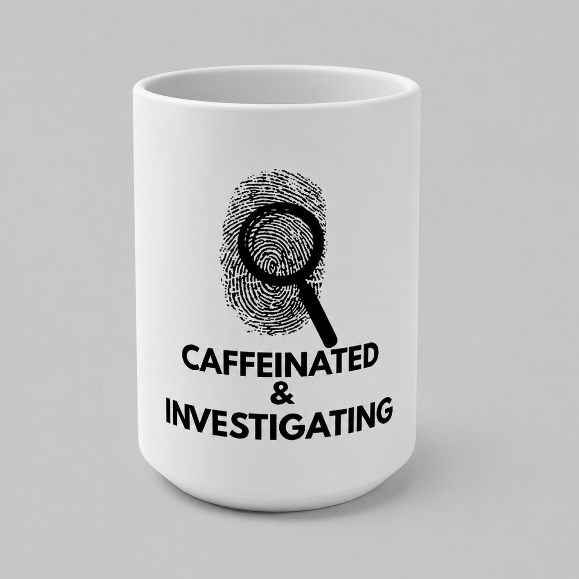 Caffeinated & Investigating Coffee Mug