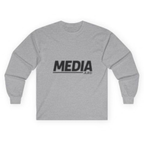 JLR© Investigates MEDIA Long Sleeve T-Shirt in Sport Grey — front view